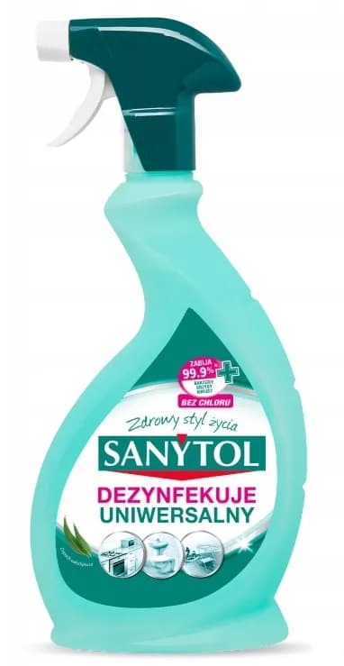 Płyn czyszczący SANYTOL 500ml EUKALIPTUS CZYŚCI I DEZYNFEKUJE