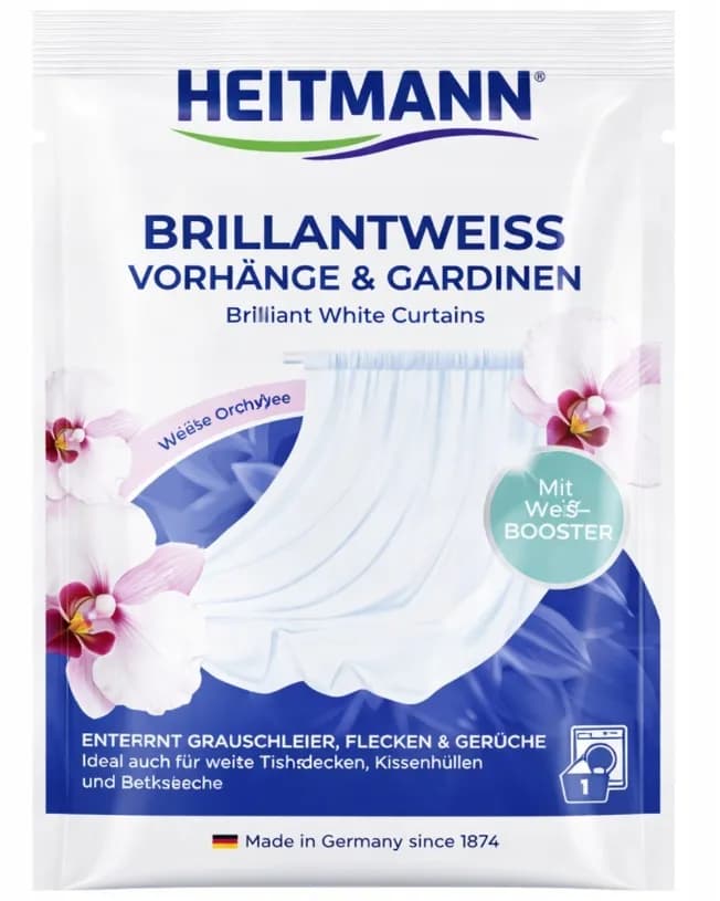 WYBIELACZ DO TKANIN HEITMANN 50g proszek saszetka