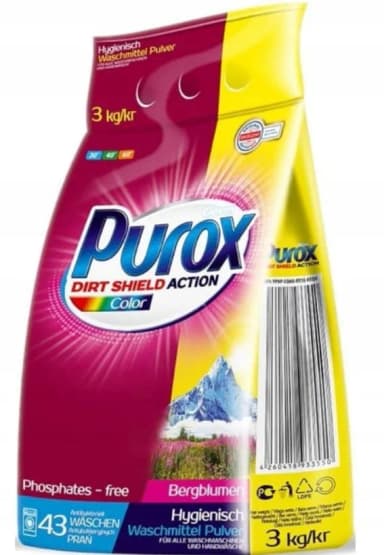 Proszek do prania PUROX Color 3kg 42 prania