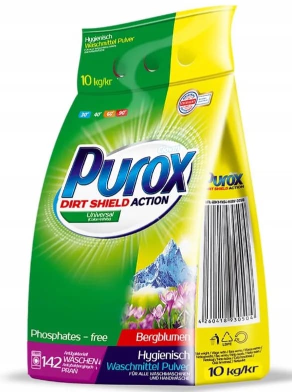Proszek do prania PUROX Universal 10kg 120 prań