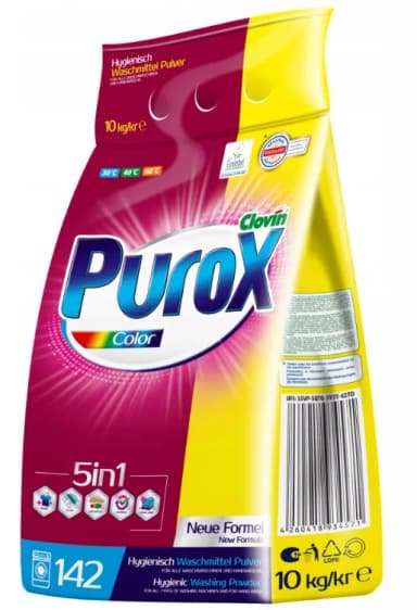 Proszek do prania PUROX Color 10kg 120 prań