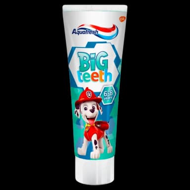 Pasta do zębow AQUAFRESH z fluorkiem BIG TEETH Dla dzieci 6-8 lat PSI PATROL 50 ml