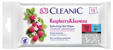 CHUSTECZKI ODŚWIEŻAJĄCE CLEANIC 15szt. MALINA