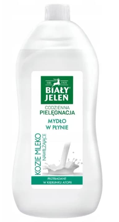 Mydło w płynie BIAŁY JELEŃ KOZIE MLEKO Zapas 1L