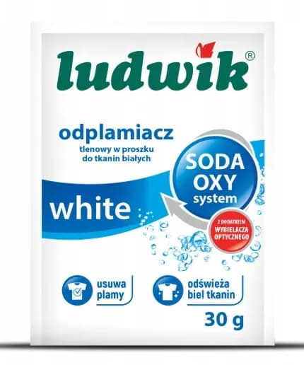 Odplamiacz Tlenowy LUDWIK 30g Proszek Do Białych Tkanin