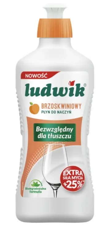 Płyn do mycia naczyń LUDIWK 450 ml BRZOSKWINIA