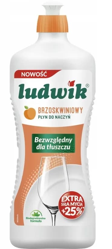 Płyn do mycia naczyń LUDWIK 900ML BRZOSKWINIA