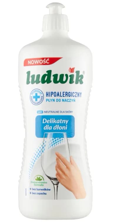 Płyn do mycia naczyń LUDWIK 900 ml HIPOALERGICZNY