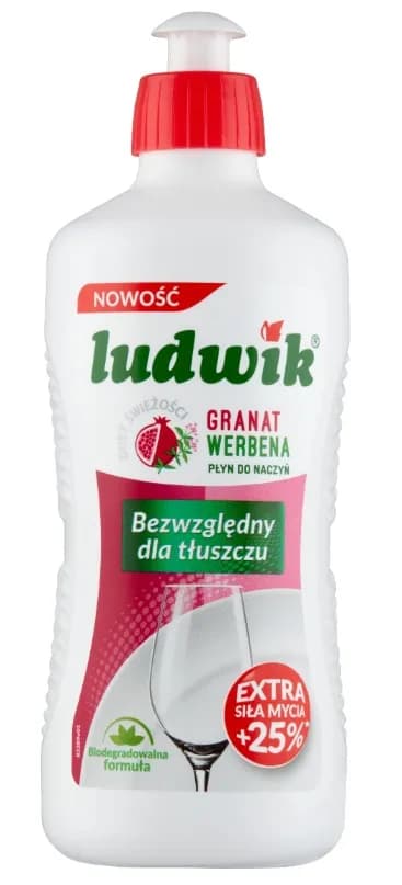 Płyn do naczyń LUDIWK 450 ml DUET ŚWIEŻOŚCI GRANAT VERBENA