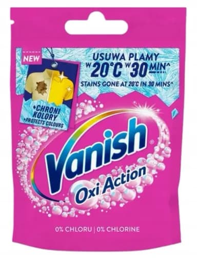 Odplamiacz VANISH OXY ACTION 30g DO TKANIN KOLOROWYCH PROSZEK