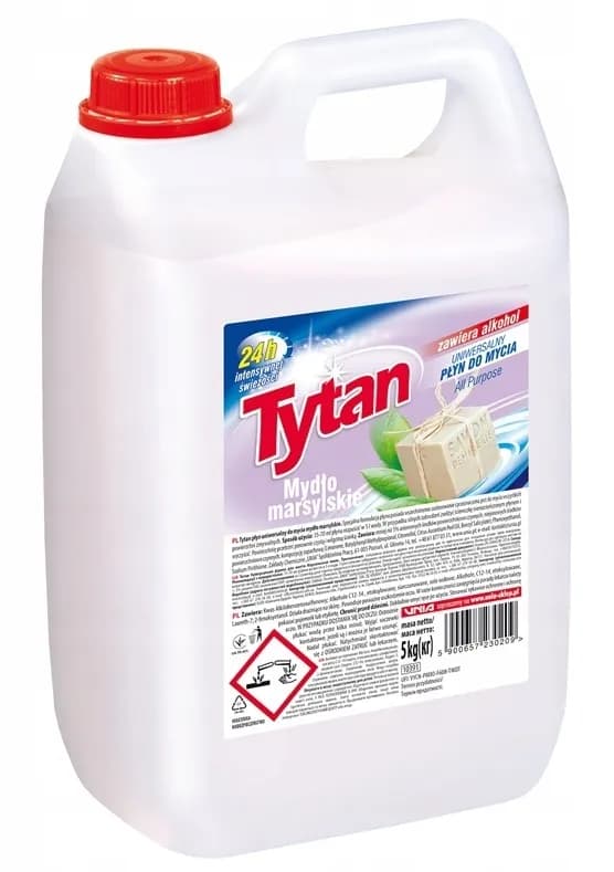 Płyn do czyszczenia TYTAN 5kg MYDŁO MARSYLSKIE kanister