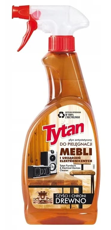 Płyn do czyszczenia drewna TYTAN 500ml SPRAY do drewna i urządzeń elektronicznych