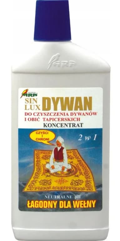 PŁYN DO PRANIA DYWANÓW SIN LUX 400ml KONCENTRAT 400ml pranie ręczne ARA