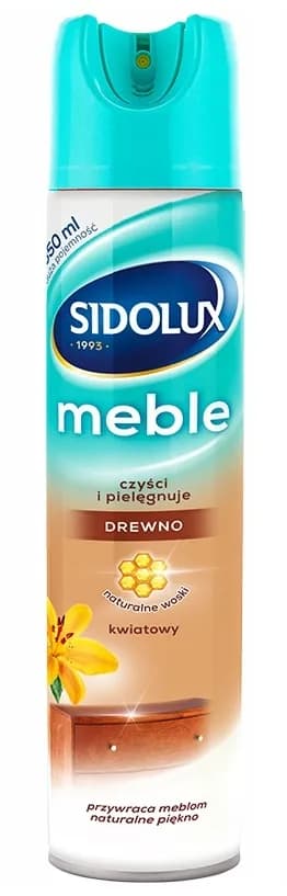 Spray czyszczący do mebli SIDOLUX 350ml XXL KWIATOWY