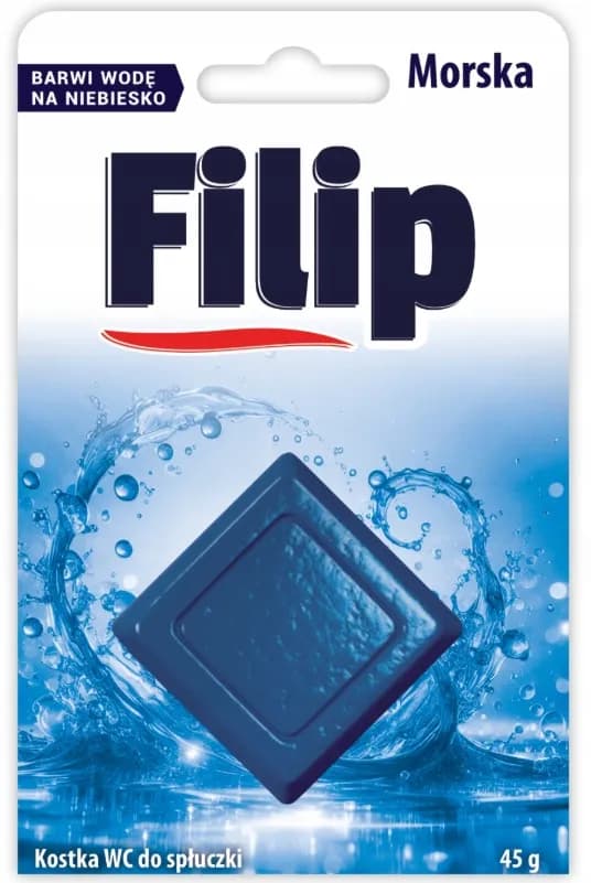 Krążek do spłuczki WC FILIP Niebieski 45g