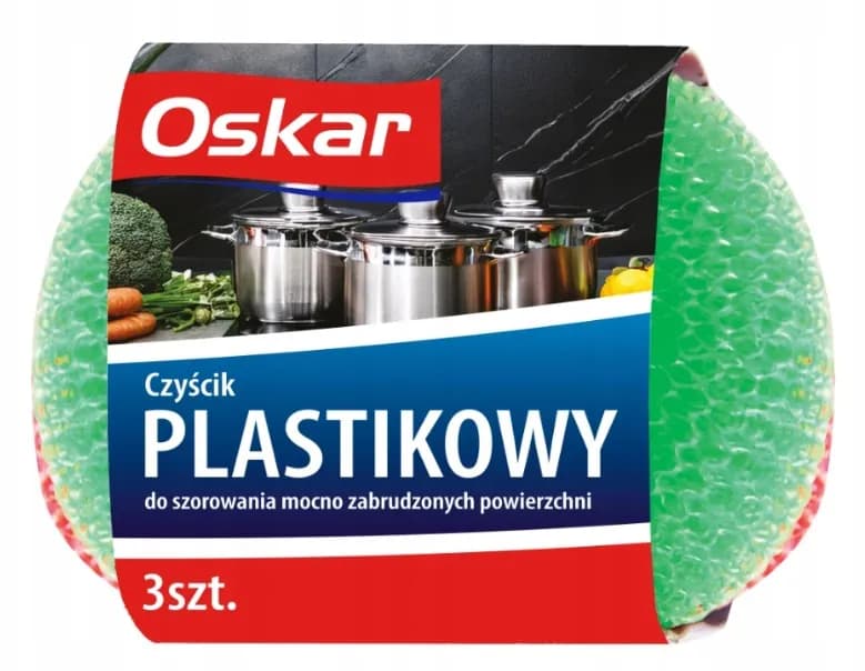 Czyścik kuchenny OSKAR spiralny plastik 3 szt