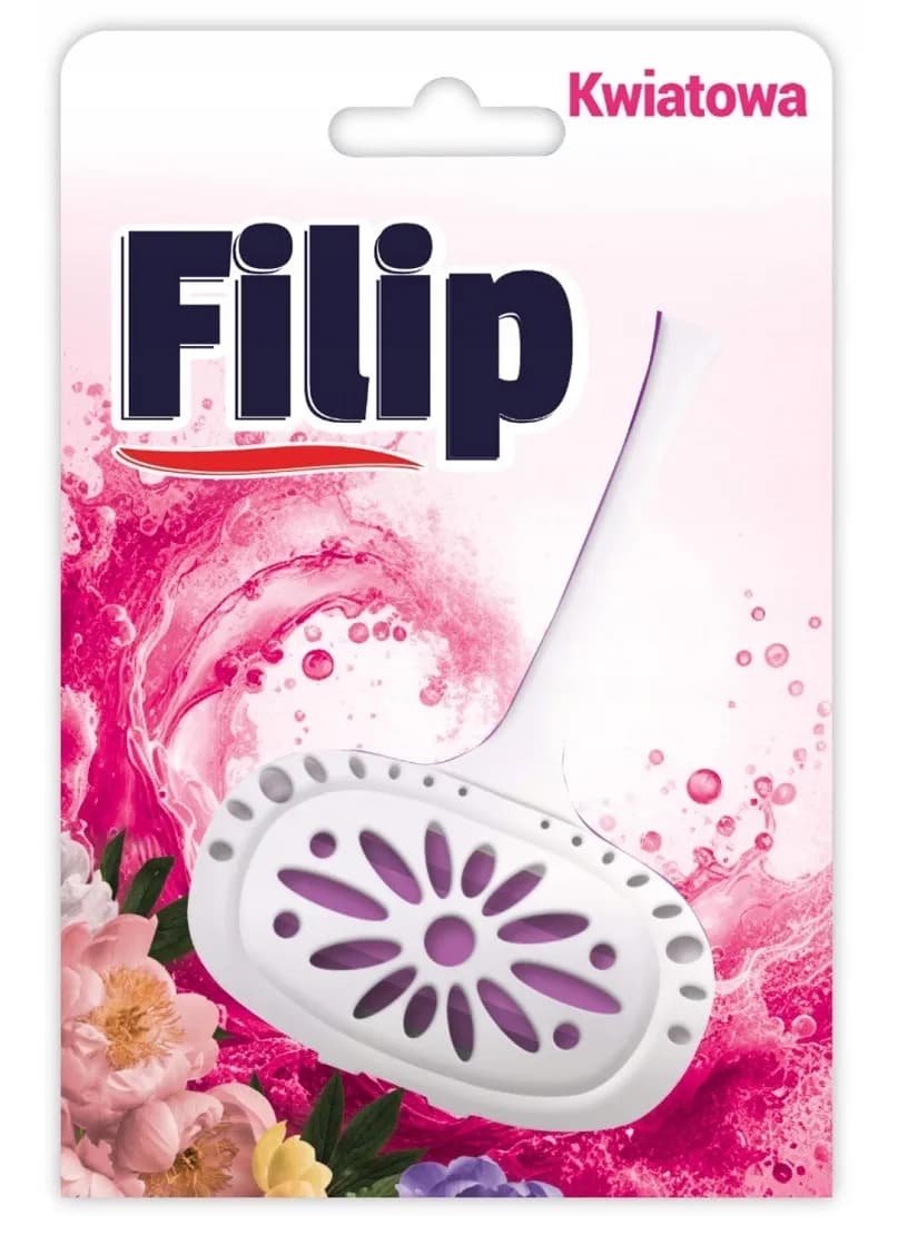 Zawieszka do WC FILIP 40g Kwiatowy Różowy