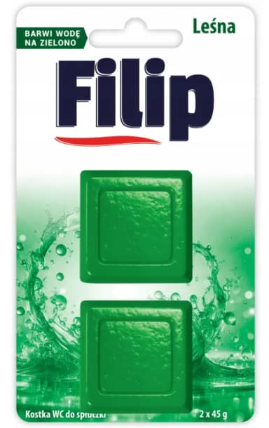 Krążek do Spłuczki WC FILIP Zielony 2x45g