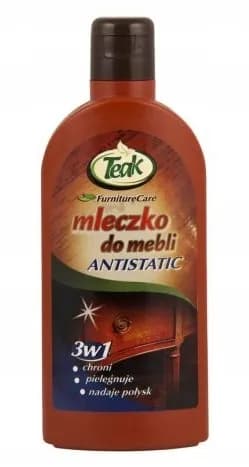 Mleczko do czyszczenia TEAK 250ml ANTISTATIC 3W1 DO MEBLI