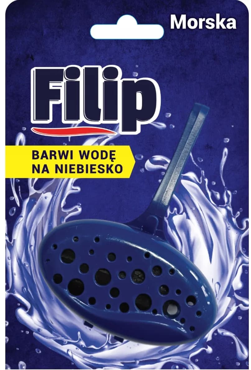 Zawieszka do WC FILIP kostka barwiąca niebieska 40G