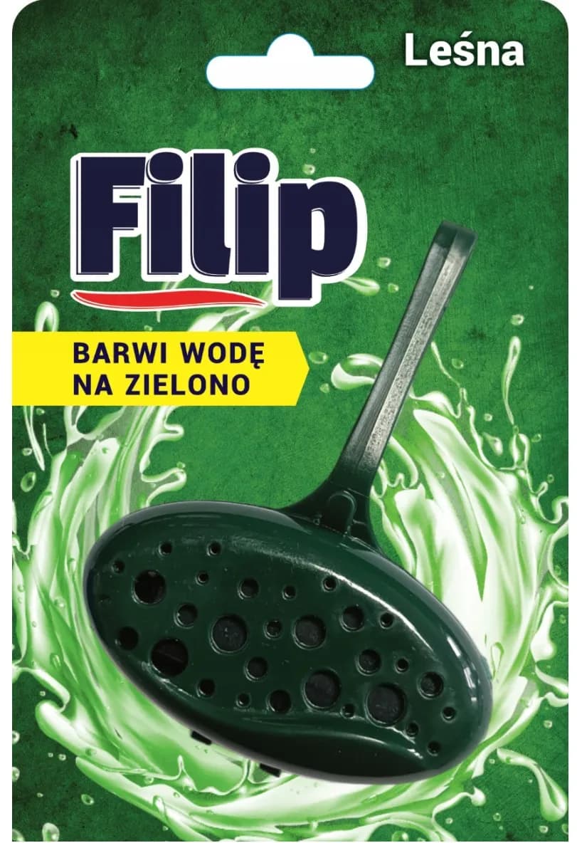 Zawieszka do WC FILIP kostka barwiąca zielona 40G