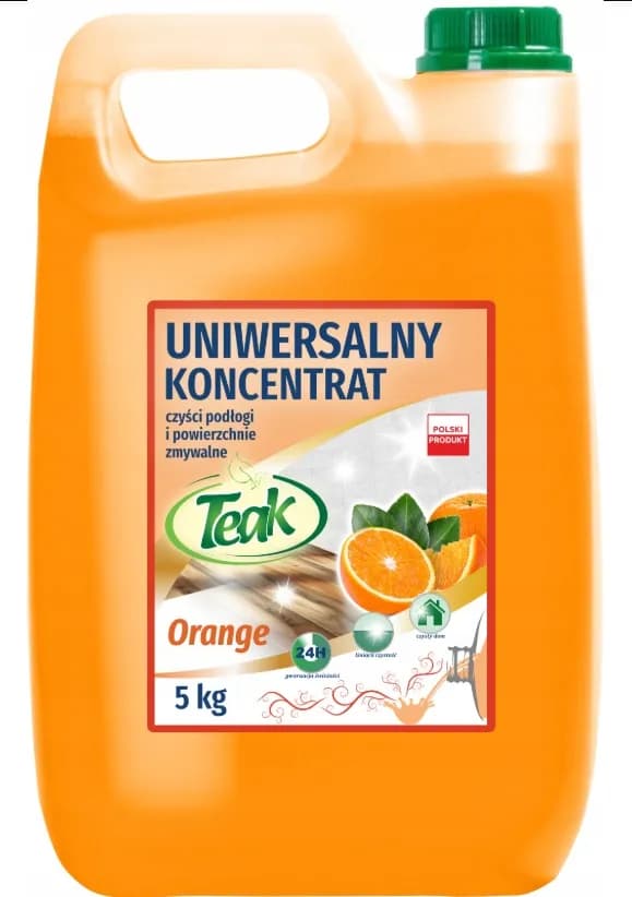 Płyn do czyszczenia TEAK 5kg ORANGE pomarańczowy kanister