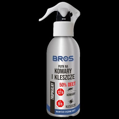BROS Płyn na komary i kleszcze 50% DEET 130 ml