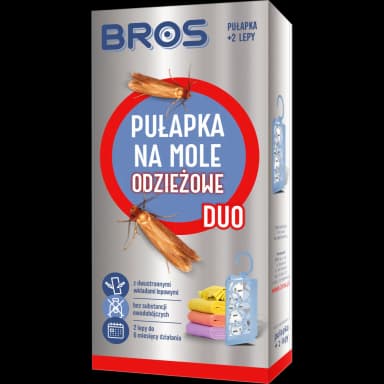 BROS Pułapka na mole odzieżowe DUO+ 2 wkłady