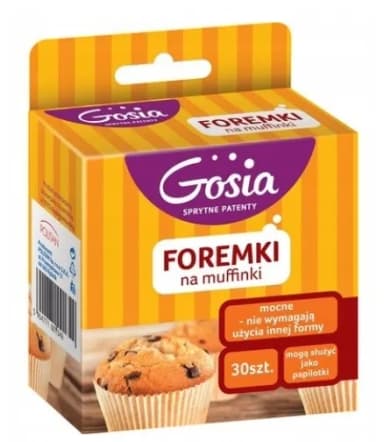 FOREMKI PAPIEROWE GOSIA 30szt. DO MUFINEK