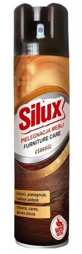 Spray czyszczący do mebli SILUX 300ml 3w1 ANTYSTATIC