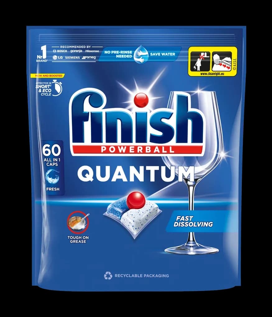 Tabletki do zmywarek FINISH Quantum Fresh Powerball All in One (60szt)