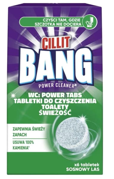 Tabletki do czyszczenia WC CILLIT BANG Power Tabs Sosnowy Las 6 szt.