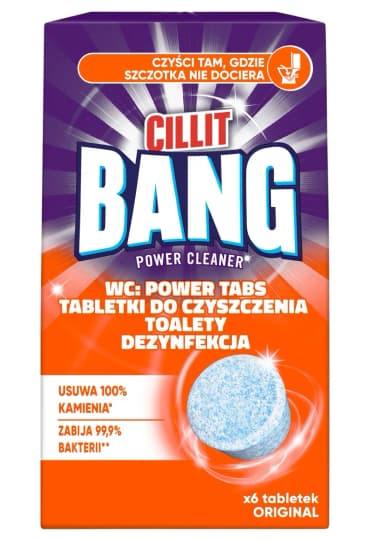 Tabletki do czyszczenia WC CILLIT BANG Power Tabs Original 6 szt.