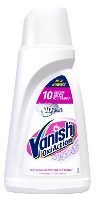 Odplamiacz VANISH White 1l Płyn Do Białych Tkanin 