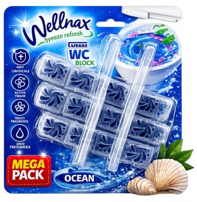 [Kostka do WC WELLNAX Ocean 3x50g