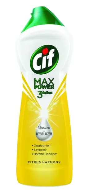 CIF Mleczko do czyszczenia Max Power Harmony Z Wybielaczem 1001g 