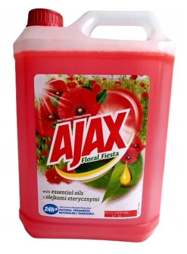 Płyn do czyszczenia AJAX POLNE KWIATY CZERWONY 5 L