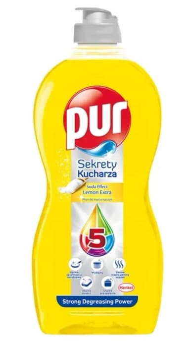 Płyn do mycia naczyń PUR 450 ml SEKRETY KUCHARZA CYTRYNA