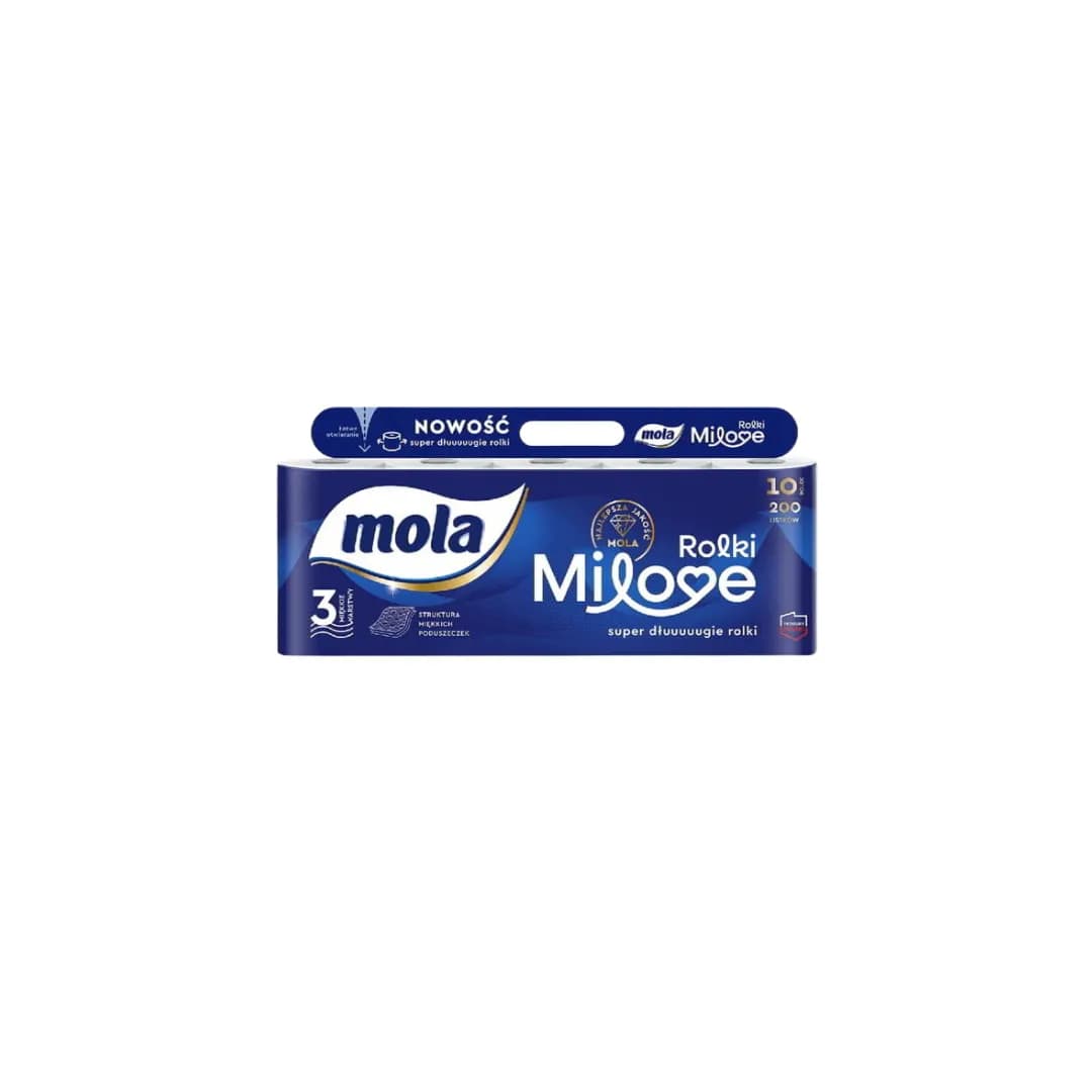 PAPIER TOALETOWY MOLA MILOVE 10 ROLEK