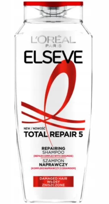 Szampon do włosów ELSEVE L'OREAL PARIS Total Repair Extreme Rekonstruujący 400ml Szampon do włosów ELSEVE L'OREAL PARIS Total Repair Extreme Rekonstruujący 400ml
