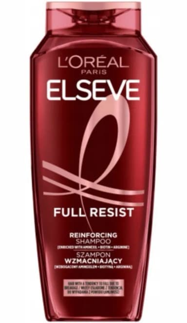 Szampon do włosów ELSEVE L'OREAL PARIS Arginine Resist Wzmacniający 400ml Szampon do włosów ELSEVE L'OREAL PARIS Arginine Resist Wzmacniający 400ml