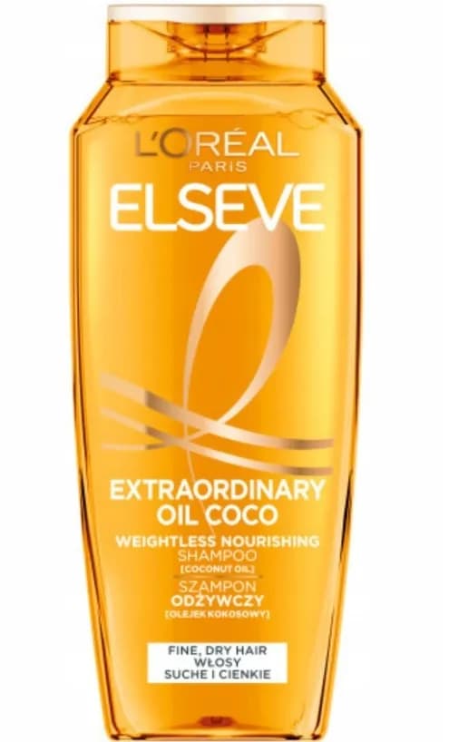 Szampon do włosów ELSEVE L'OREAL PARIS Extraordinary Oil Magiczna Moc Olejków Miękkość i Blask 400ml