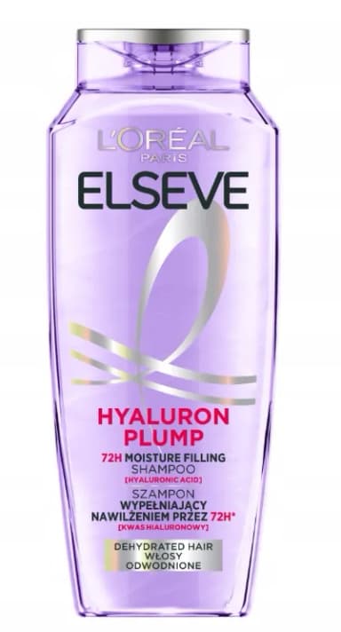 Szampon do włosów ELSEVE L'OREAL PARIS Hyaluron Plump Nawilżający 400ml Szampon do włosów ELSEVE L'OREAL PARIS Hyaluron Plump Nawilżający 400ml