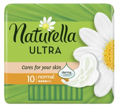 Podpaski NATURELLA CAMOMILE ULTRA NORMAL ZE SKRZYDEŁKAMI (10 sztuk) Podpaski NATURELLA CAMOMILE ULTRA NORMAL ZE SKRZYDEŁKAMI (10 sztuk)