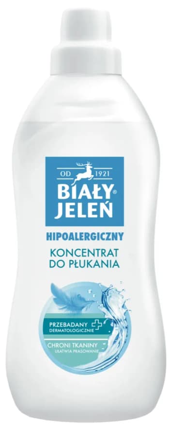 Płyn do płukania BIAŁY JELEŃ Hipoalergiczny 1L (Koncentrat) Płyn do płukania BIAŁY JELEŃ Hipoalergiczny 1L (Koncentrat)