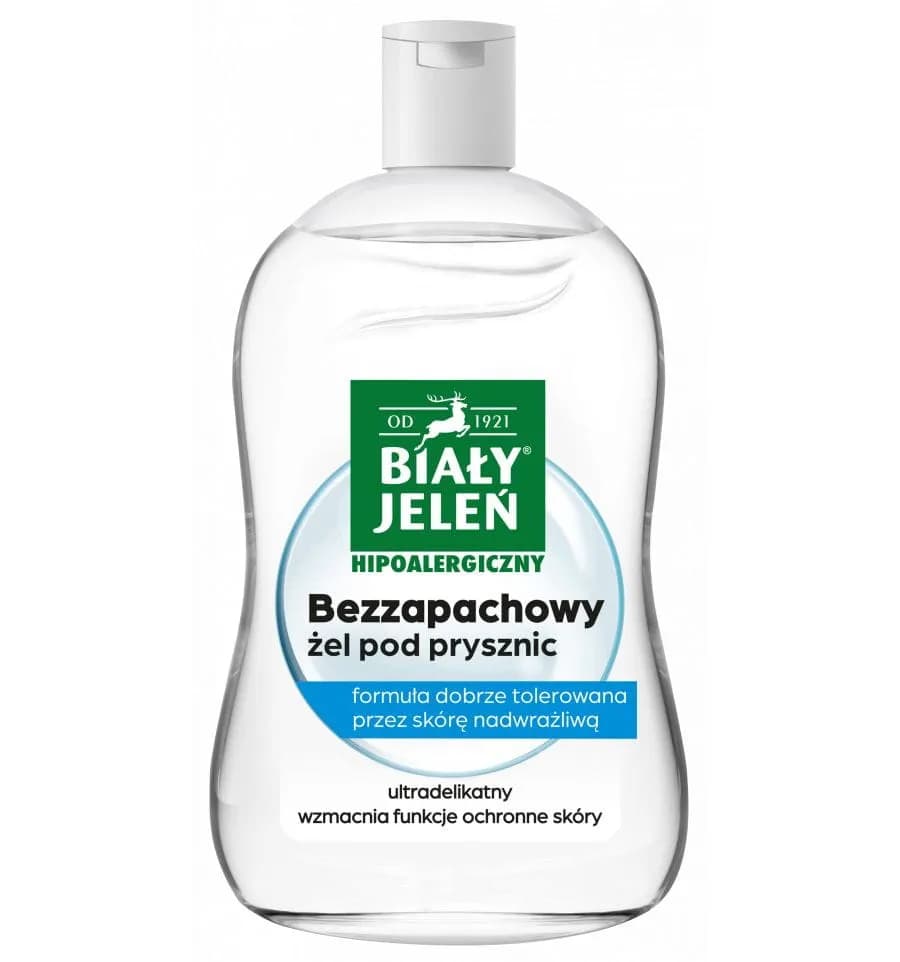 Hipoalergiczny żel pod prysznic BIAŁY JELEŃ Bezzapachowy 500ml