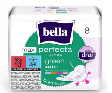 Podpaski BELLA PERF.ULTRA GREEN MAXI"8 Podpaski BELLA PERF.ULTRA GREEN MAXI"8