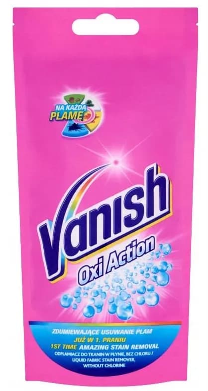 Odplamiacz VANISH 100ml Płyn Do Tkanin Kolorowych Saszetka
