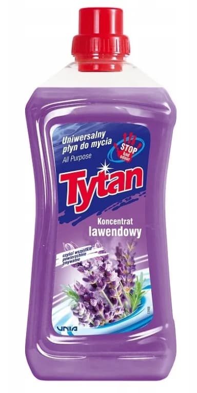 Płyn do czyszczenia TYTAN 1L LAWENDA Płyn do czyszczenia TYTAN 1L LAWENDA