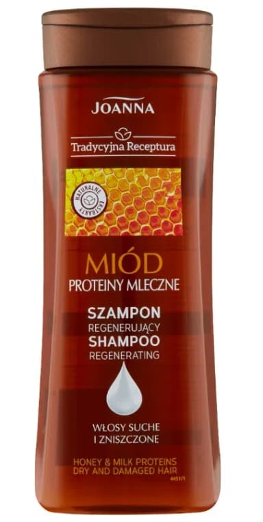 Szampon do włosów JOANNA TRADYCYJNA RECEPETURA 300ml Regenerujący Miód I Proteiny Pszeniczne Szampon do włosów JOANNA TRADYCYJNA RECEPETURA 300ml Regenerujący Miód I Proteiny Pszeniczne